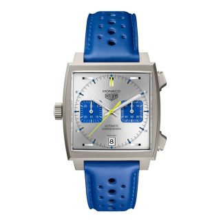 TAG Heuer Monaco Cronografo Racing Blue Edizione Limitata 39mm Orologio Uomo Argento CAW218C.FC6548