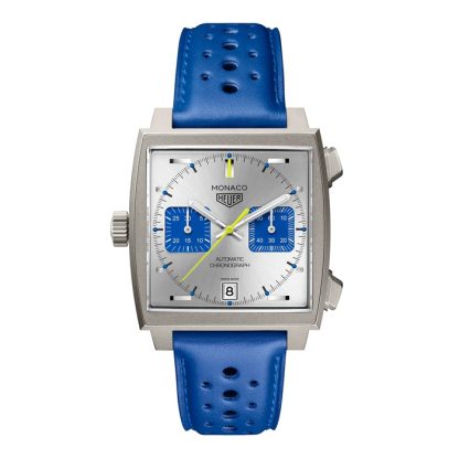 TAG Heuer Monaco Cronografo Racing Blue Edizione Limitata 39mm Orologio Uomo Argento CAW218C.FC6548