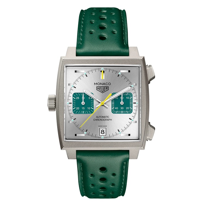 TAG Heuer Monaco Cronografo Racing Green 39mm Orologio Uomo CAW218E.FC6565
