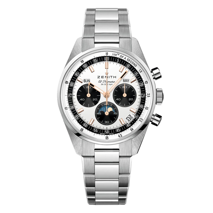 Zenith Chronomaster Originale in acciaio 38mm Orologio Uomo Argento 03.3400.3610/38.M3200