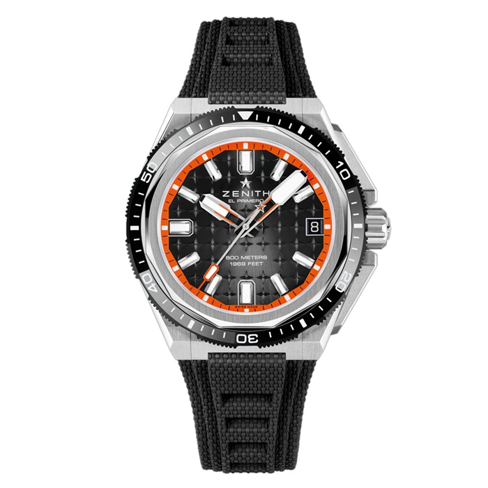 Zenith Defy Extreme Diver 42.5mm Orologio Uomo Cinturino Nero Intercambiabile 95.9600.3620/21.I300 - immagine 2