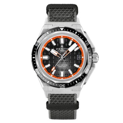 Zenith Defy Extreme Diver 42.5mm Orologio Uomo Cinturino Nero Intercambiabile 95.9600.3620/21.I300 - immagine 3