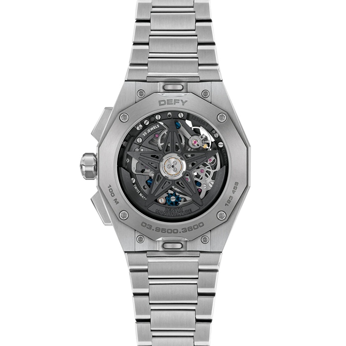 Zenith Defy Skyline Cronografo Scheletrato 42mm Orologio Uomo Cinturino Nero Intercambiabile 03.9500.3600/78.I001 - immagine 2
