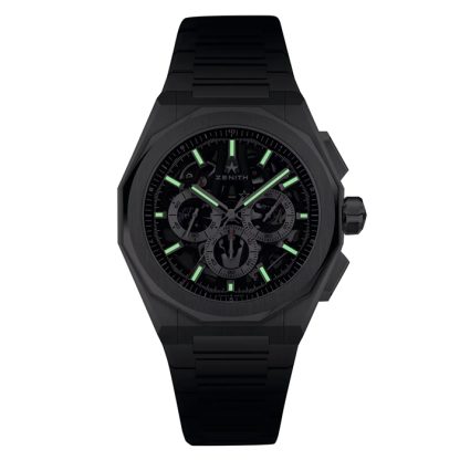 Zenith Defy Skyline Cronografo Scheletrato 42mm Orologio Uomo Cinturino Nero Intercambiabile 03.9500.3600/78.I001 - immagine 4