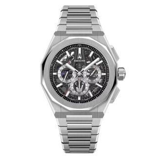 Zenith Defy Skyline Cronografo Scheletrato 42mm Orologio Uomo Cinturino Nero Intercambiabile 03.9500.3600/78.I001