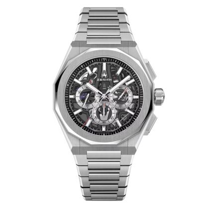 Zenith Defy Skyline Cronografo Scheletrato 42mm Orologio Uomo Cinturino Nero Intercambiabile 03.9500.3600/78.I001