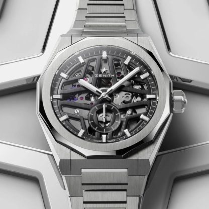 Zenith Defy Skyline Scheletrato Acciaio 41mm Nero 03.9300.3620/78.I001 - immagine 3