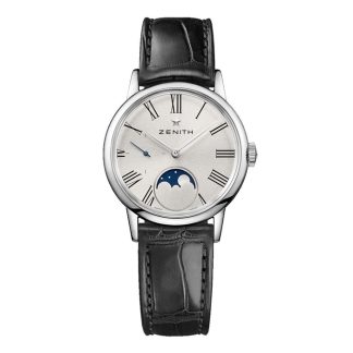 Zenith Elite Moonphase 33mm Orologio da donna in acciaio 03.2330.692/02.C714