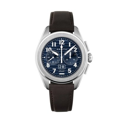 Zenith Pilot Automatic 42.5mm Orologio Uomo Blu 2 Cinturini 03.4000.3652/51.I003 - immagine 2