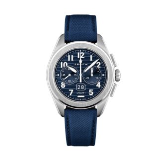 Zenith Pilot Automatic 42.5mm Orologio Uomo Blu 2 Cinturini 03.4000.3652/51.I003